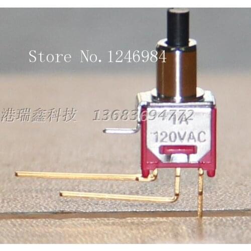 [SA]TS-22B single tripod scoliosis gilded M5.08 small toggle switch reset button normally open normally closed Taiwan SH--50pcs