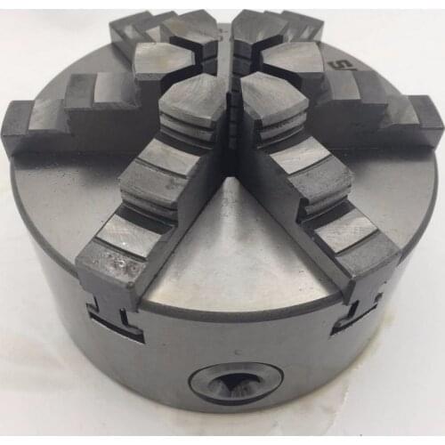 SANOU K13-160 6 Jaw 160mm 6 inch Lathe Chuck Self Centering Hardened Reversible Mounting Tool for Drilling Milling woodworking