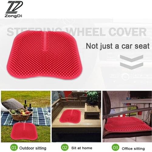 ZD Silicone Anti-skid massage cushion car seat cover For Audi A4 B6 B8 VW Passat B5 B7 Skoda Octavia A7 A5 Renault Megane 2 3