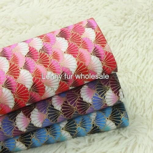 Cotton and linen Japanese hot stamping fabric, handmade DIY patchwork fabric,110cm*100cm(one yard)/pcs