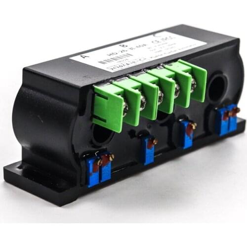 Three phase ac current voltage transducer 4-20ma 0-10v 24v power supply