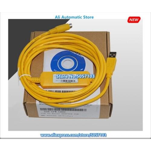 USB-GPW-CB02 Yellow Touch Screen Programming Cable Support WIN7