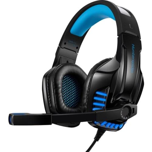 V-6 Gaming Headset for Games,PC,Computer,Laptop,Mobile,Noise Cancelling Over Ear Headphones with Mic LED Light Soft Earmuffs