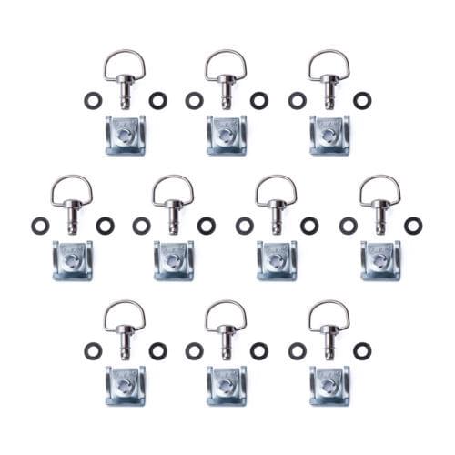 10Sets Motorcycle 17mm Quick Release D-RING 1/4 Turn Race Fairing Fasteners
