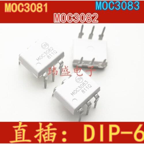 10pcs MOC3081 MOC3083 MOC3082 M DIP-6