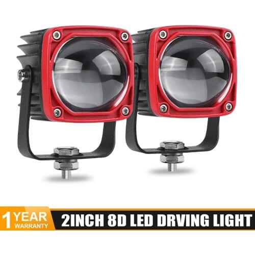2 inch LED Work Light 8D lens LED Driving Light 20W Work lamp 6000K white 3500k yellow For Car 4x4 offroad Motorcycle 12V 24V