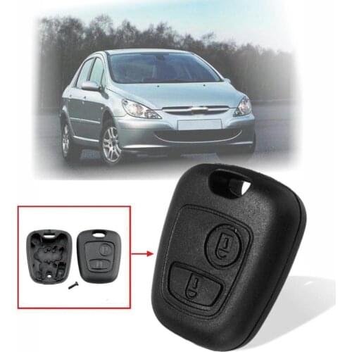 2 Button Remote Key Car Key Fob Case Replacement Shell Cover For C1 C2 C3 C4 XSARA Picasso For Peugeot 307 107 207 407