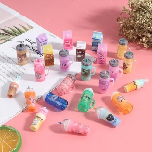 3Pcs/set 1:12 Dollhouse Miniature Drink Bottles Juice Drink Doll Kitchen Toy For Dollhouse Decals New