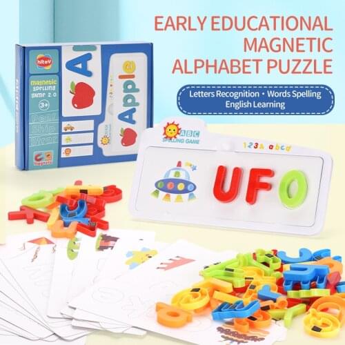 3D Letters And Numbers Baby Kids Early Education Magnetic Toy Colorful Alphabet Whiteboard Teaching Fridge Magnets Learning