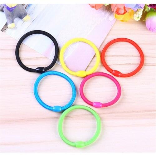 5 PC Thin Elastic Rubber Band Hairdressing Tools Colorful Elastic Hair Band Hair Holder Hair Accessories Hair Clips Random Color