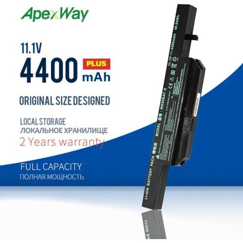 4400mAh 11.1V Laptop battery W650BAT-6 6-87-W650-4E42 K590C-I3 K610C-I5 K710C-I7 G150S G150TC K650D K650D-I5 D3 K4 K5 P4 P5