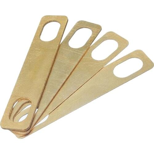 4pcs Guitar Bass Accessories DIY Parts Brass Neck Shims 0.2mm 0.5mm 1mm