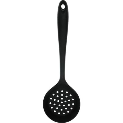 Non-stick Silicone Colander Long Handle Spoon Ladle Filter Kitchen Supplies