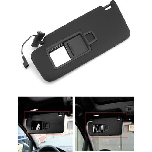 Black Front Inner Sun Visor For VW GTI Golf MK7 VII 2014-2017 Car Accessories Left Right Front Windscreen Sun Shade With Mirror