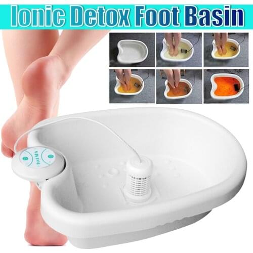 Home Mini Detox Foot Spa Machine Cell Ionic Cleanse device Ionic Detox Foot Spa Aqua Foot Bath Massage Detox Foot Bath Basin