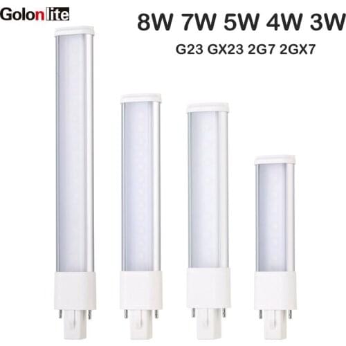 Golonlite LED Horizontal Plug Lamp 13W pls 110V 120V 230V 4-pin LED replacement bulbs 2GX7 LED LED ceiling light free shipping