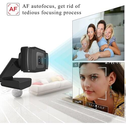 S70 5 Megapixel Auto Focus HD Webcam 1080P PC Web USB Camera Cam Video Conference with Microphone for Laptop Computer веб камера