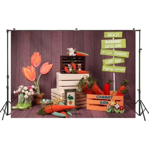 HUAYI Photography Backdrop easyer bunny spring photo background studio family photobooth birthday backdrops photocall W-3776