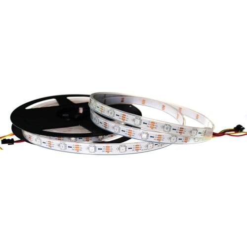 Ws2812B sk6812 individualy addressable 5050 RGB pixel led strip 30 60 74 96 144 pixels per meter 5m/roll (one pcs )