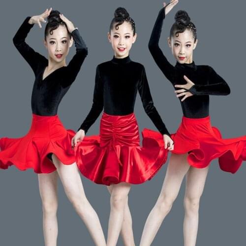 Girls Latin Dance Leopard Fishtail Skirt Dress Kids Ballroom Competition Evening Party Stage Performance Clothing Top+skirt Set