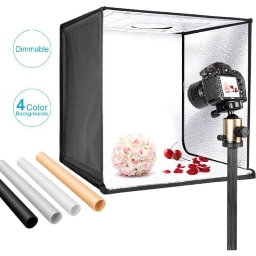 Neewer Photo Studio Light Box 16inches/40cm Shooting Light Tent Adjustable Brightness Foldable Portable Professional Booth Table