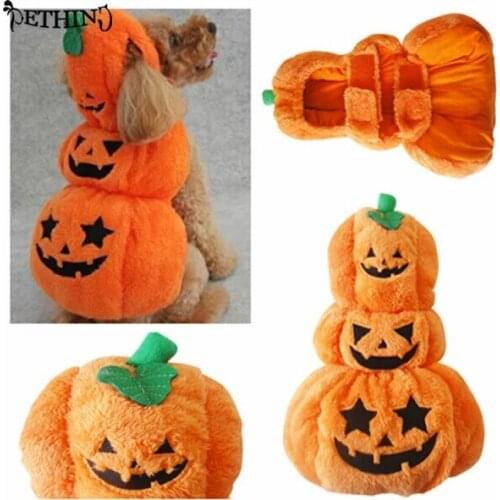 2015 new style dog halloween clothes pet halloween costume fashion draping pumpkin pattern for pet dog in Halloween festival
