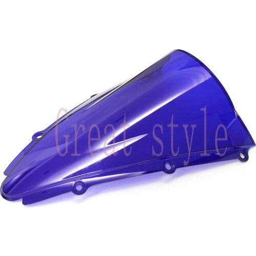 New High quality bike motorcycle motorbike Windshield Windscreen Blue For Yamaha YZF R1 2000 2001 00 01 ABS
