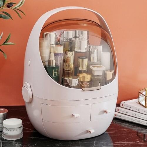 New Cosmetic storage box Large Multifunctional drawer type Makeup organizer White Pink Cosmetics organizer