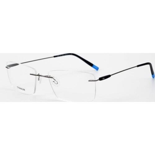 Rimless Titanium Glasses Men Eyeglasses Women Super Light Optical Frame Unisex High Quality Myopia Computer Eyewear