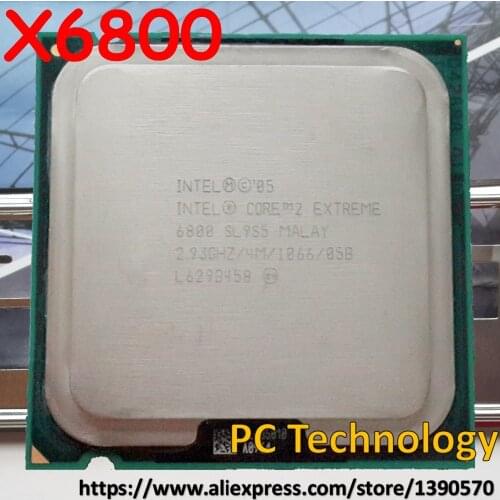 Original Intel Core 2 Extreme Processor X6800 CPU LGA775 1066MHz 2.93GHz 4MB 75W Free Shipping (ship out within 1 day)