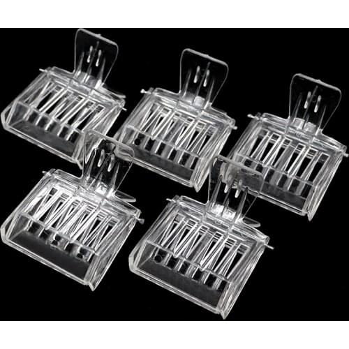 5Pcs Plastic Clip Queen Cage Clip Colorless Transparent Bee Catcher Clamp Beekeeper Tools Beekeeping Equipments Isolation Room