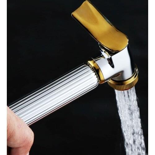 Polished Chrome & Gold Color Brass Bathroom accessory Bathroom Bidet Hand-held Sprayer Toilet Spray Shower Head mhh053