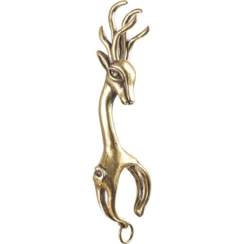 Retro Deer Cigarette Finger Clip Cigarette Holder Ring Rack Opening Adjustable Cigarettes Clip Rack Holder Ring Smoking Gifts