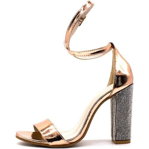2021 Summer New Large Size High Heel Gold Sandals Women Women Sandals Shoes for Women Sandals Stripper Heels