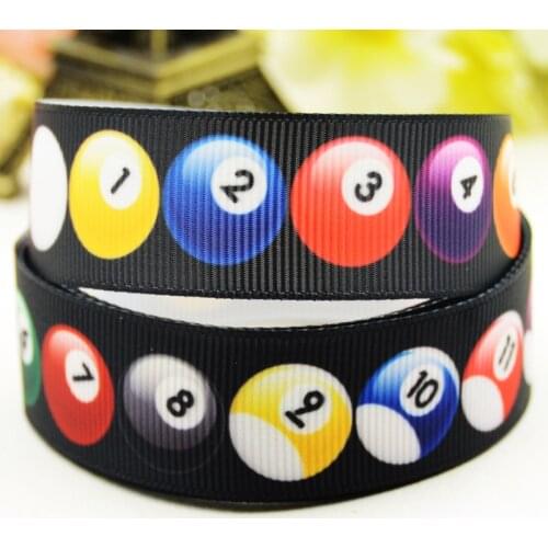 22mm 25mm 38mm 75mm Sport balls Cartoon printed Grosgrain Ribbon party decoration 10 Yards X-03361