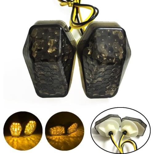 Motorcycle Flush Mount LED Turn Signals Light Indicator Blinker For Suzuki DL 650 GSXR 600 S 750 1000 SV 650S Bandit 600S 1250