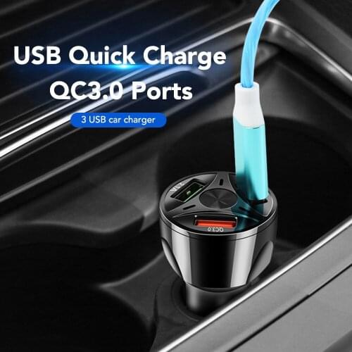 USB Car Charger QC 3.0 Car Charger adapter For iPhone USB Fast Charging Mobile Phone Car-Charger motorcycle usb car charger