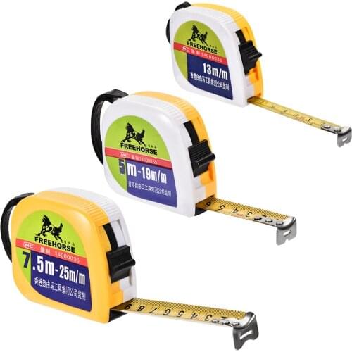 Uxcell 1Pcs Tape Measure 3-7.5 Meter 10-25 Feet Retractable Plastic Round Case 3 in 1 Set to Home Use DIY Measurements