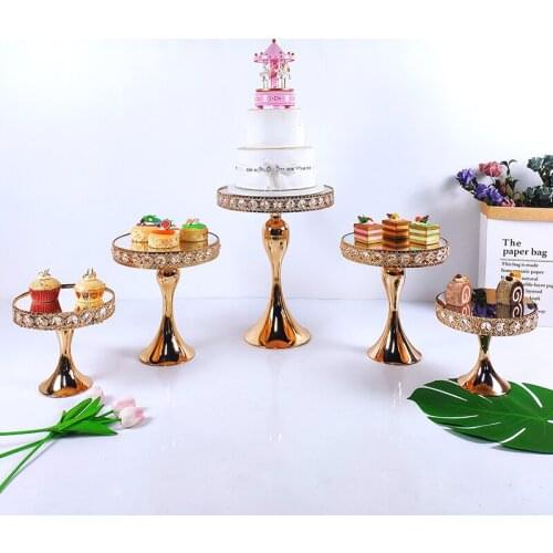 1pcs-4pcs Cake Stand Round Metal Cake Stands Dessert Display Cupcake Stands