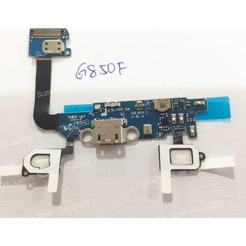 10pcs/lot Charger Charging Port USB Connector Flex Cable for Samsung Galaxy Alpha G850F S5 mini G850
