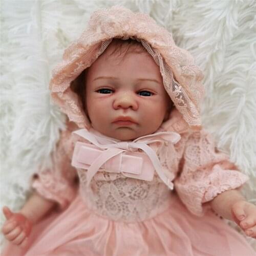 18inch Boutique Rebirth Doll Soft Silicone Cotton Body Bebe Reborn Realista Bonecas Lifelike Baby Reborn Toddler Toys Brinquedos