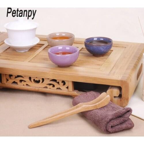 18x3cm Bamboo Wood Tea Tongs Food Toast Bacon Sugar Tea Tongs Salad Clip Tweezer Cooking Utensil Gadget Kitchen Tool