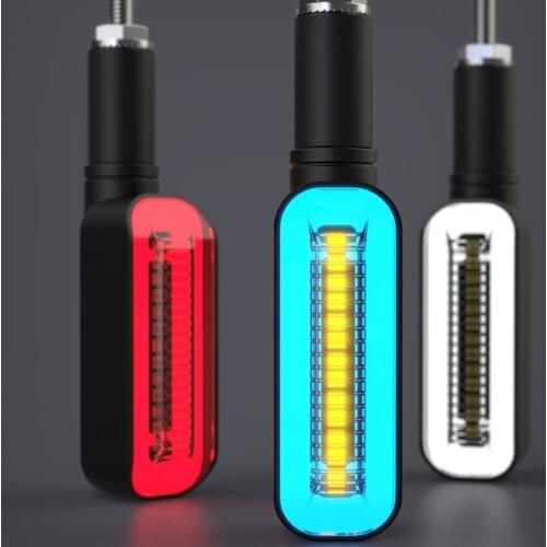 2pcs LED Motorcycle Turn Signals Light Built Relay Motorcycle Flasher Stop Signals Motorcycle Light Turn Signal Indicator