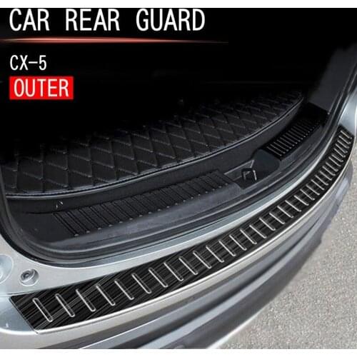 Car Rear Bumper Trunk Guards Trunk Anti-Scratch Guards Rear Bumper Trim Cover for Mazda CX-5 2017-2021