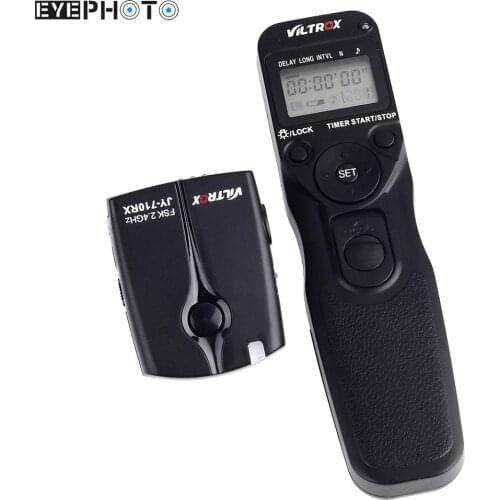 VILTROX 2.4GHZ FSK Wireless Remote Shutter Controller Set Time Lapse N3 Cable for Nikon D90 D600 D3100 D3200 D5000 D5100 D7000