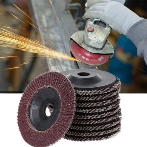 10Pcs 100mm/4inch Flap Disc Polishing Pad Plate Sander Paper Sanding Disk Grinding Wheel Abrasive Tools Grit 80