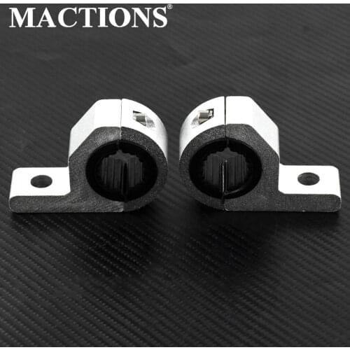 Chrome Car Fog Light Bracket SUV Headlamp Mount 25-30mm Aluminum 2pcs Truck Fork Holder Motorcycle Turn Signal Light Clamp