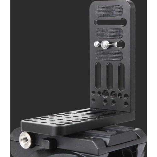 Jieyang vertical L-shaped quick-loading SLR camera camera tripod Universal quick-loading plate for Sony MC2500 PXW-FS7K