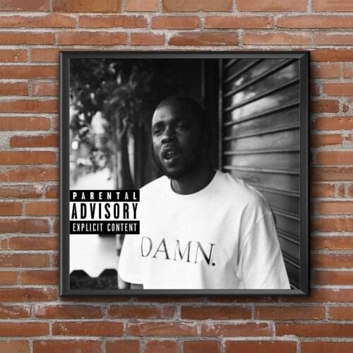 Kendrick Lamar - Damn. Collectors Edition. Music Album Cover Canvas Poster Wall Painting Home Decoration ( No Frame )