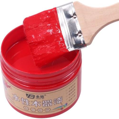250g Red Acrylic Paint,Water-Proof&Mildew-Proof Water-Based Woodwork Paint Craft Paints for Home Furniture, Free Shipping